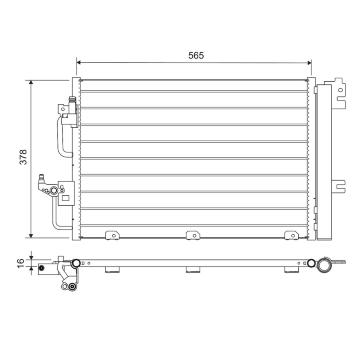 Kondenzátor klimatizácie VALEO 812704