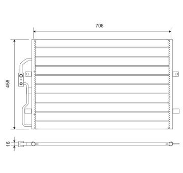 Kondenzátor, klimatizace VALEO 812710