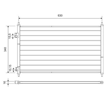 Kondenzátor klimatizácie VALEO 812713