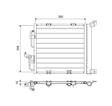 Kondenzátor klimatizácie VALEO 812747