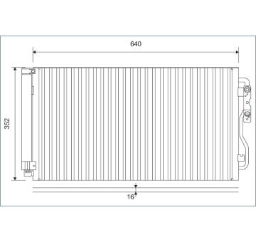 Kondenzátor, klimatizace VALEO 812878