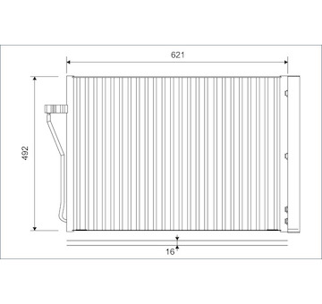 Kondenzátor, klimatizace VALEO 812879