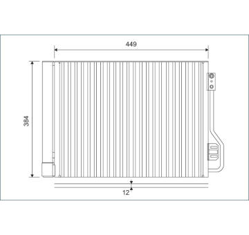 Kondenzátor, klimatizace VALEO 812882