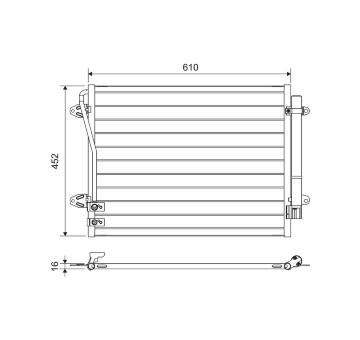 Kondenzátor, klimatizace VALEO 814039