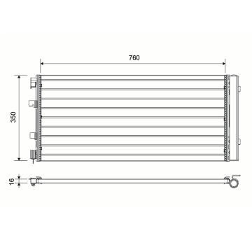 Kondenzátor, klimatizace VALEO 814179