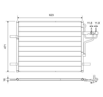 Kondenzátor klimatizácie VALEO 814185