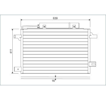 Kondenzátor, klimatizace VALEO 814249