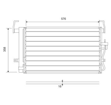 Kondenzátor, klimatizace VALEO 814264