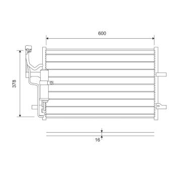 Kondenzátor, klimatizace VALEO 814265