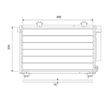 Kondenzátor, klimatizace VALEO 814307