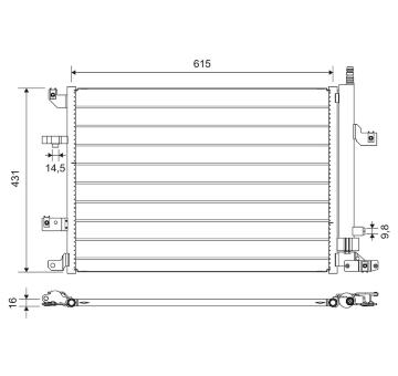 Kondenzátor klimatizácie VALEO 814319