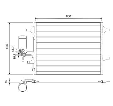 Kondenzátor klimatizácie VALEO 814321