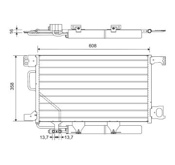 Kondenzátor klimatizácie VALEO 814368