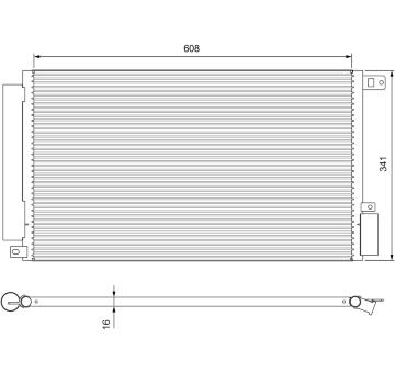 Kondenzátor, klimatizace VALEO 814380
