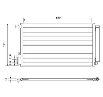 Kondenzátor klimatizácie VALEO 814381