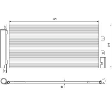 Kondenzátor, klimatizace VALEO 814385