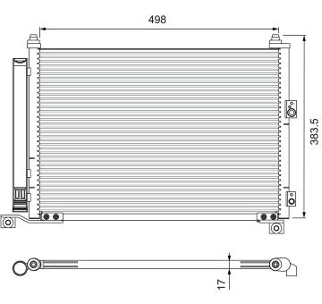 Kondenzátor, klimatizace VALEO 814403