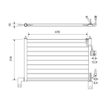 Kondenzátor klimatizácie VALEO 814427