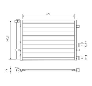 Kondenzátor klimatizácie VALEO 814435