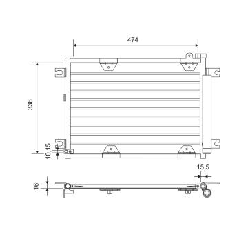 Kondenzátor klimatizácie VALEO 814444