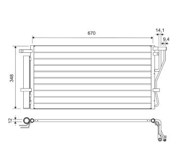 Kondenzátor klimatizácie VALEO 814488