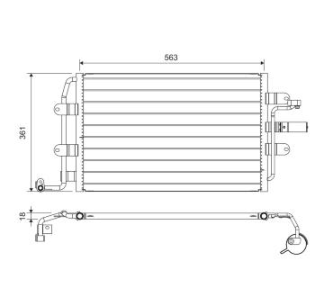 Kondenzátor, klimatizace VALEO 817427