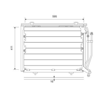 Kondenzátor, klimatizace VALEO 817492