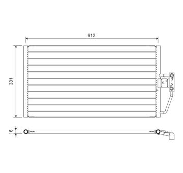 Kondenzátor, klimatizace VALEO 817561