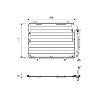 Kondenzátor, klimatizace VALEO 817563