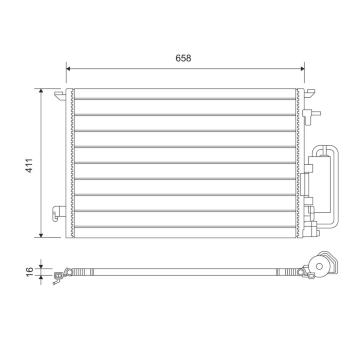 Kondenzátor, klimatizace VALEO 817647