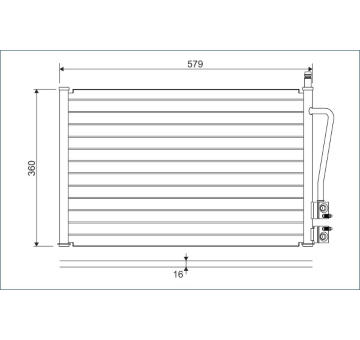 Kondenzátor, klimatizace VALEO 817664
