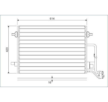 Kondenzátor, klimatizace VALEO 817679