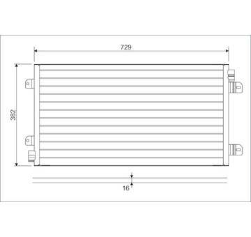 Kondenzátor, klimatizace VALEO 817689