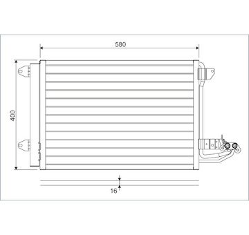 Kondenzátor, klimatizace VALEO 817777