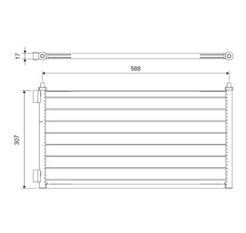 Kondenzátor, klimatizace VALEO 818017