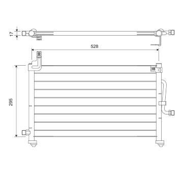 Kondenzátor, klimatizace VALEO 818060