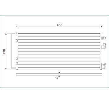 Kondenzátor, klimatizace VALEO 822574