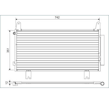 Kondenzátor, klimatizace VALEO 822634