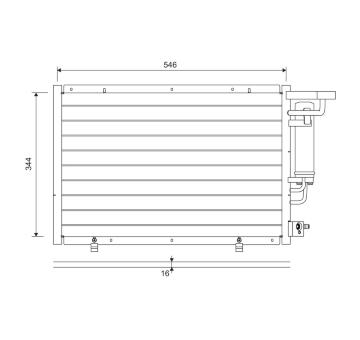 Kondenzátor, klimatizace VALEO 822693