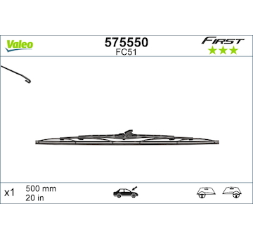 List stěrače VALEO 575550