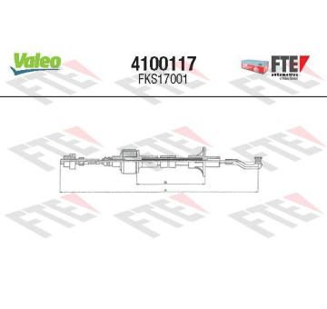 Lanko ovládania spojky VALEO 4100117