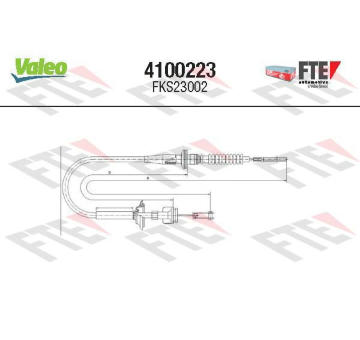 Lanko ovládania spojky VALEO 4100223