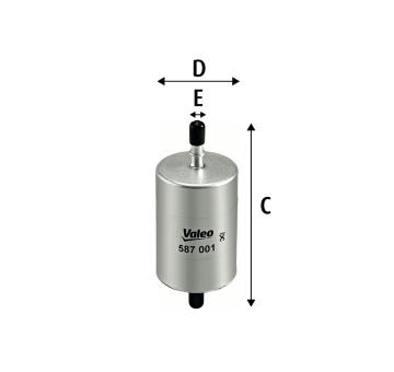 Palivový filtr VALEO 587001