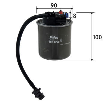 palivovy filtr VALEO 587606