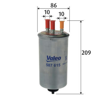 Palivový filtr VALEO 587615