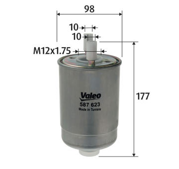 palivovy filtr VALEO 587623