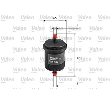 palivovy filtr VALEO 587009