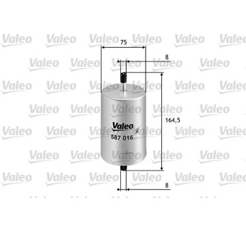 palivovy filtr VALEO 587016