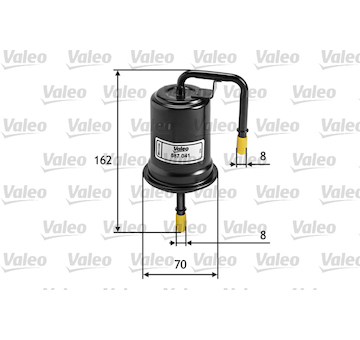 palivovy filtr VALEO 587041