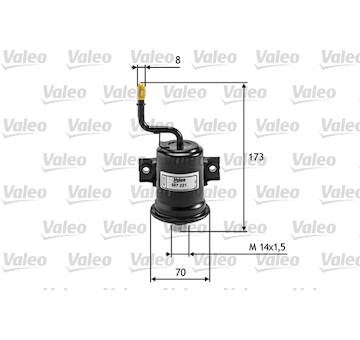 palivovy filtr VALEO 587221